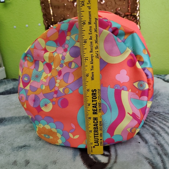 ❇️SALE ❇️ AMIKA Signature Print Large Duffle Bag Psychedelic Neon Print - Picture 12 of 14